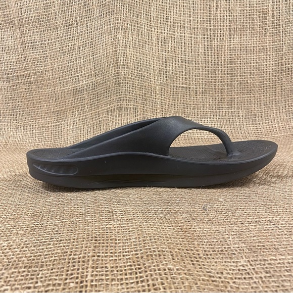 TELIC Sandal Energy Flip Flop Black wedge slip on waterproof size L 11 - Picture 5 of 10